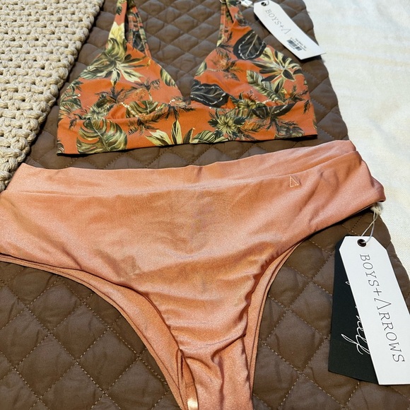 NWT Boys + Arrows Raz Bikini Bottoms Blush & Bashful S or L - Picture 5 of 11